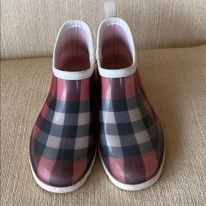 Burberry rain boots